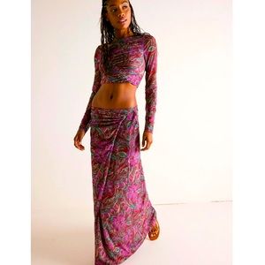 Free People Super Nova Maxi Skirt NWOT